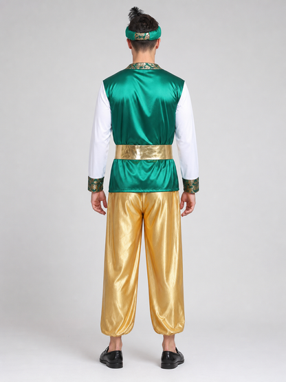 Aladdin Carnival Costume with Vest and Harem Pants