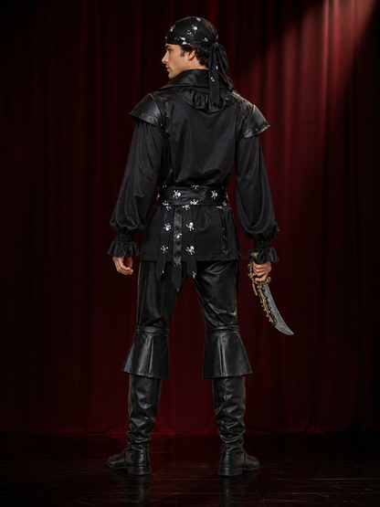 Caribbean-Style Pirate Costume for Role-Playing and Halloween