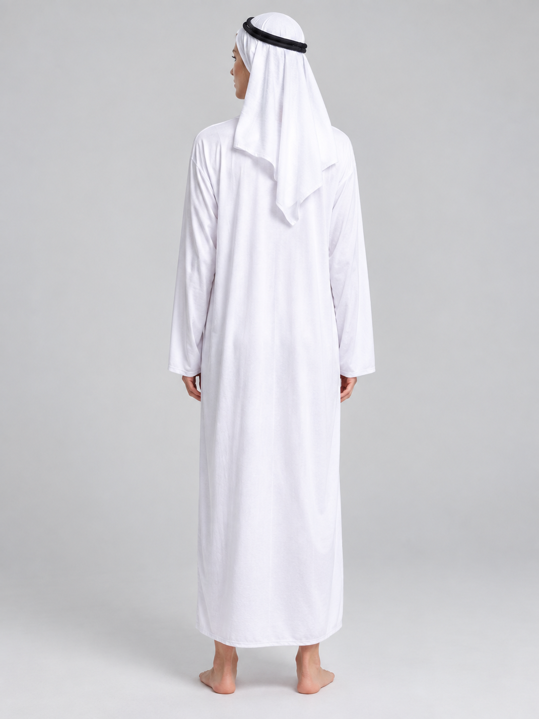 Arabic-Style Carnival Costume with Accessories back view
