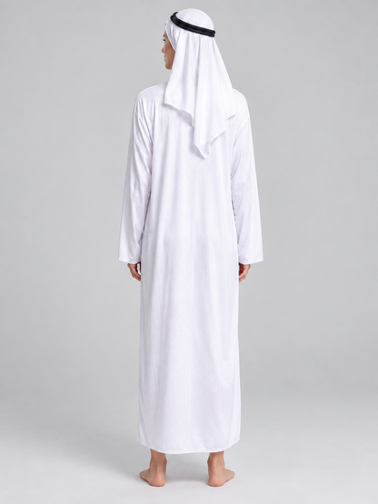 Arabic-Style Carnival Costume with Accessories back view