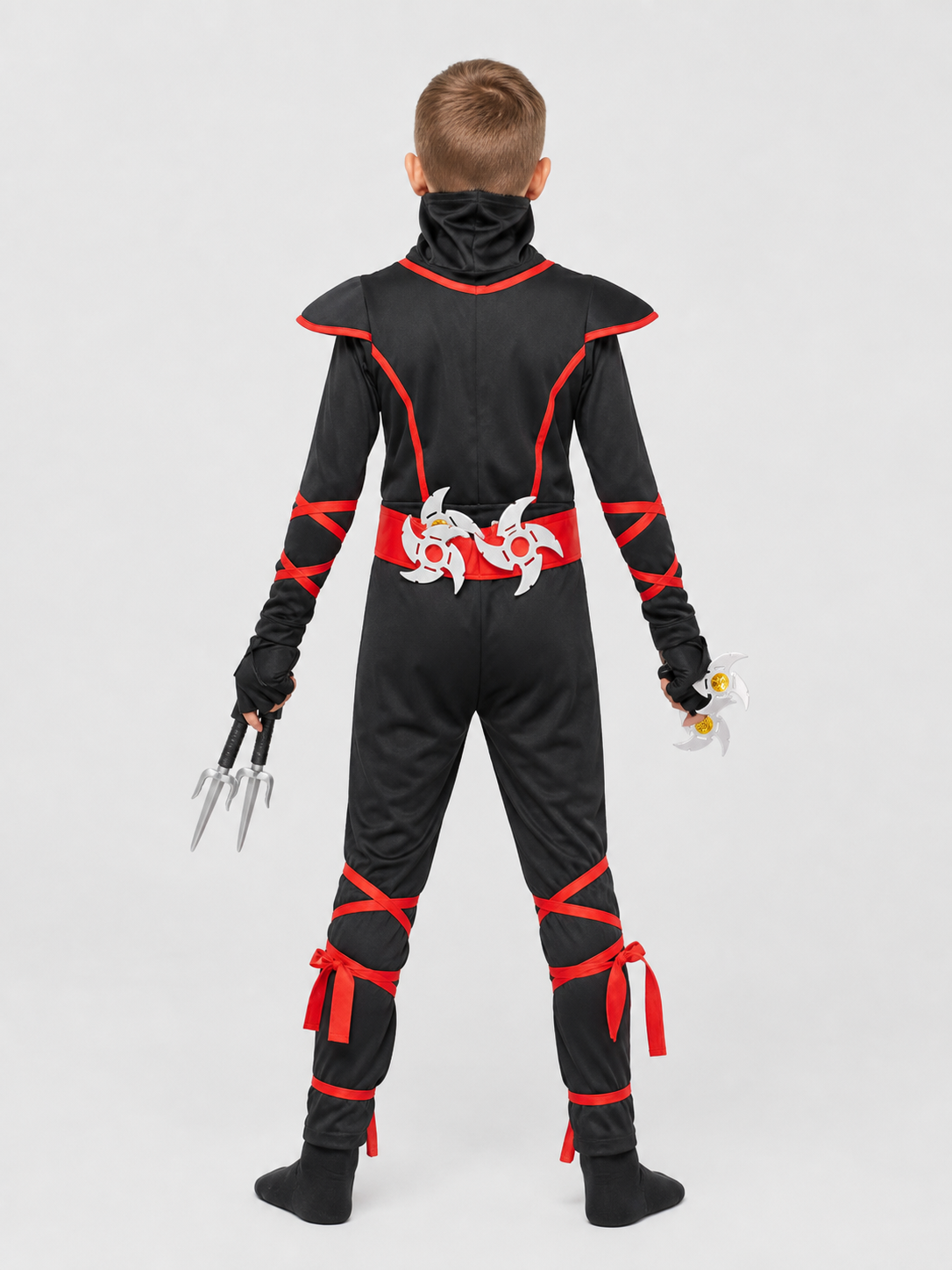 Ninja Hooded Jumpsuit Cosplay Costume back view