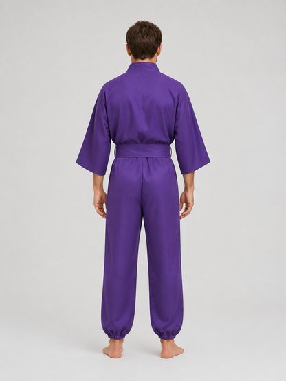 Anime-Style Ninja Cosplay Costume, Top and Pants Set