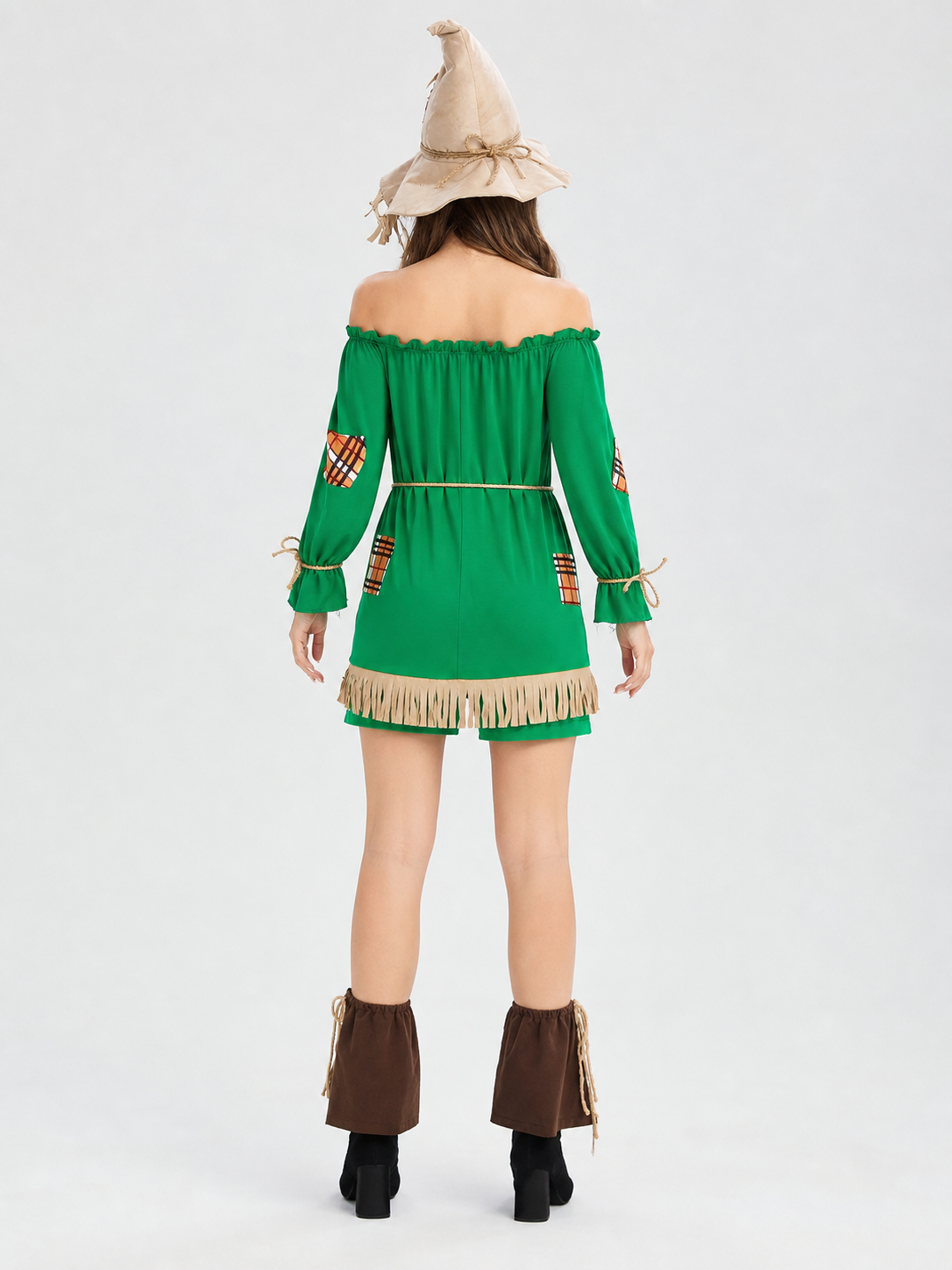 Costume romper with shorts and fringe for cosplay