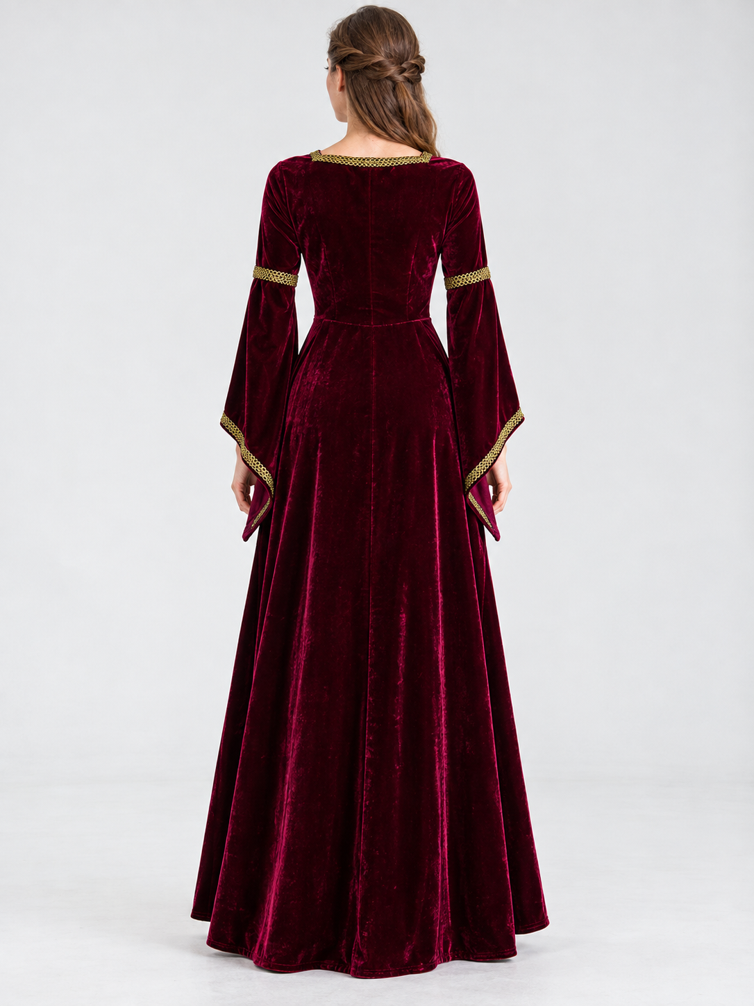 Halloween Carnival Dress, Dark Burgundy
