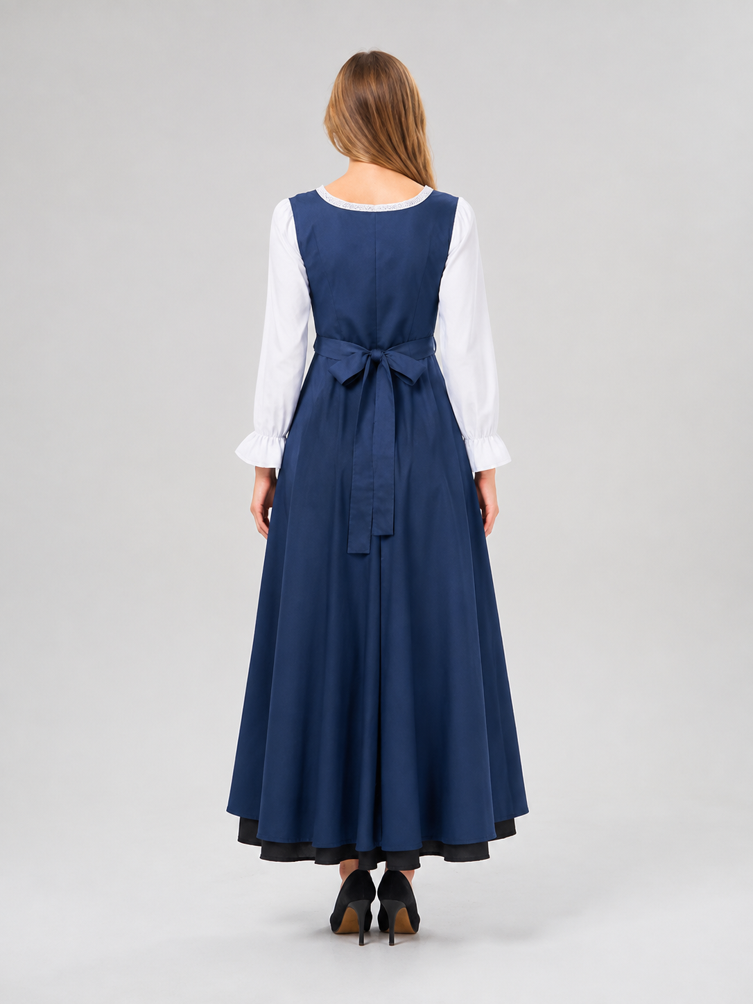 Medieval Stage Dress with Lacing back view