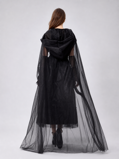 Gothic Hooded Dress Costume for Halloween