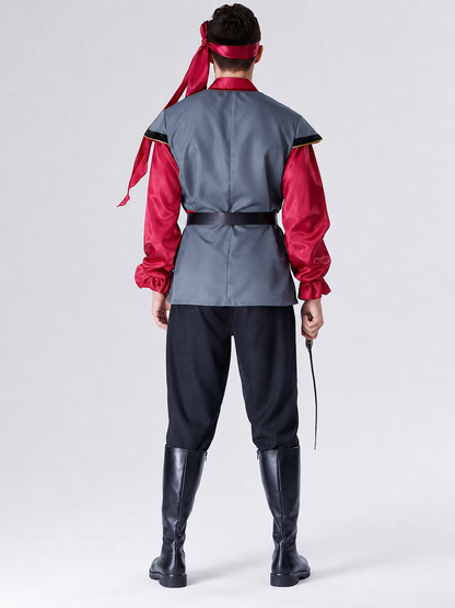 Pirate Costume for a Role-Playing Look with Vest and Belt