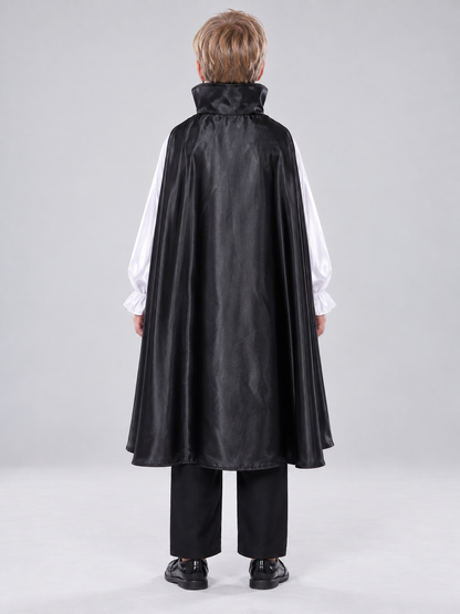 Kids' vampire costume made of velvet and polyester