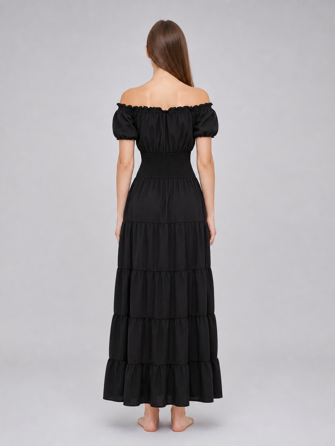 Renaissance-Style Off-the-Shoulder Dress
