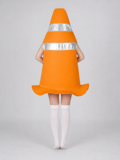 Adult Orange Traffic Cone Costume for Parties