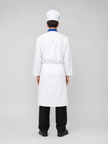 Halloween chef costume with apron and chef hat