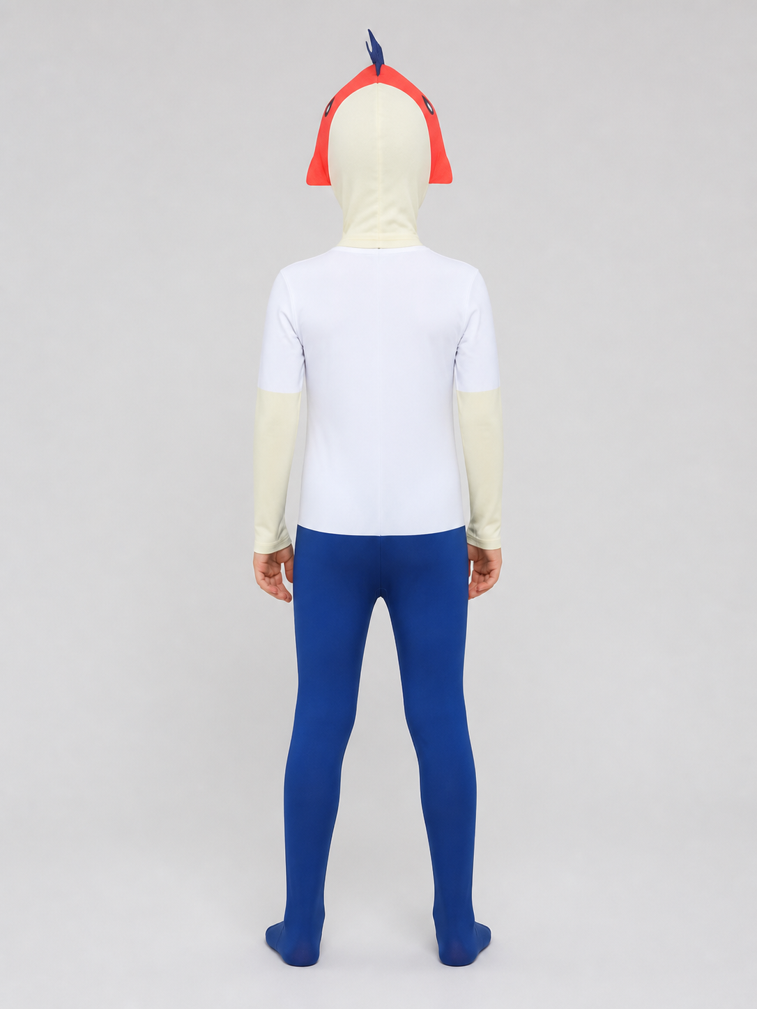 Carnival Costume Jumpsuit with Red Hat back view