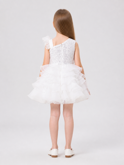 Full Princess Dress with Sequins for Performances back view