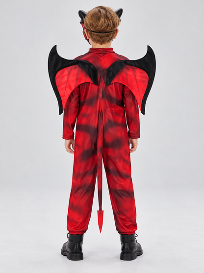 Kids' Devil Costume: Mask, Wings, Tail