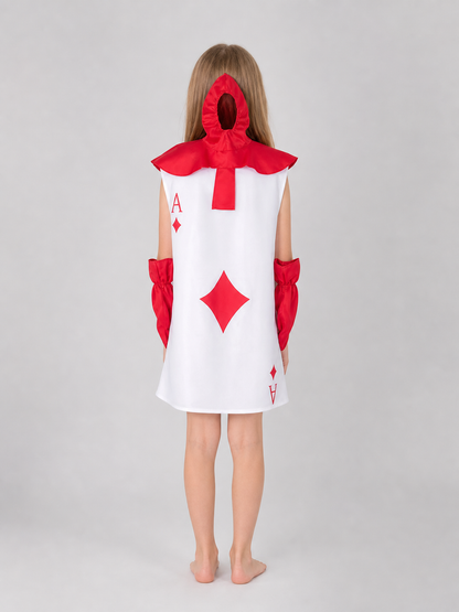 Alice Card-Themed Costume: Cosplay Jumpsuit