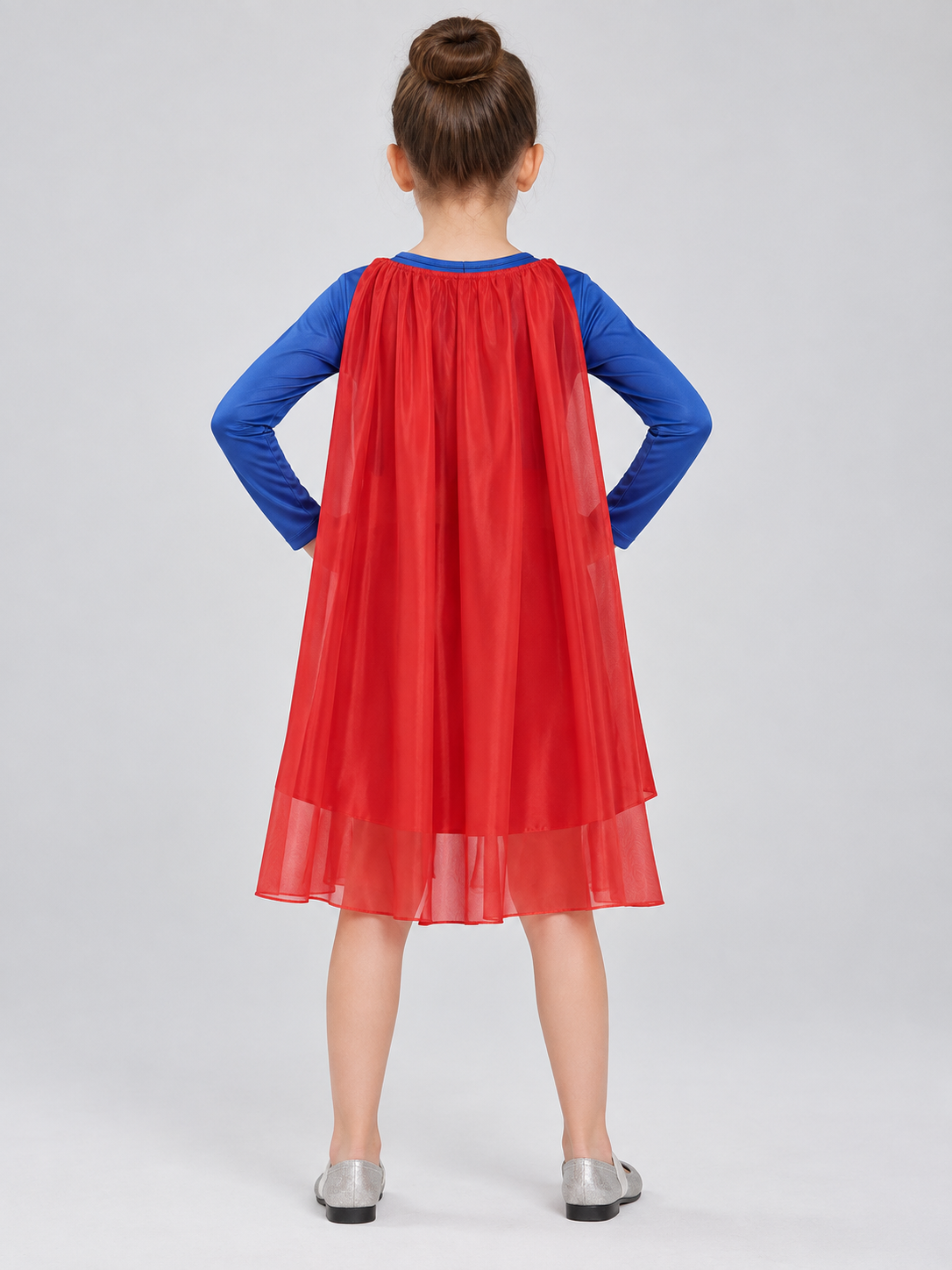 Kids' superhero costume with cape and mask