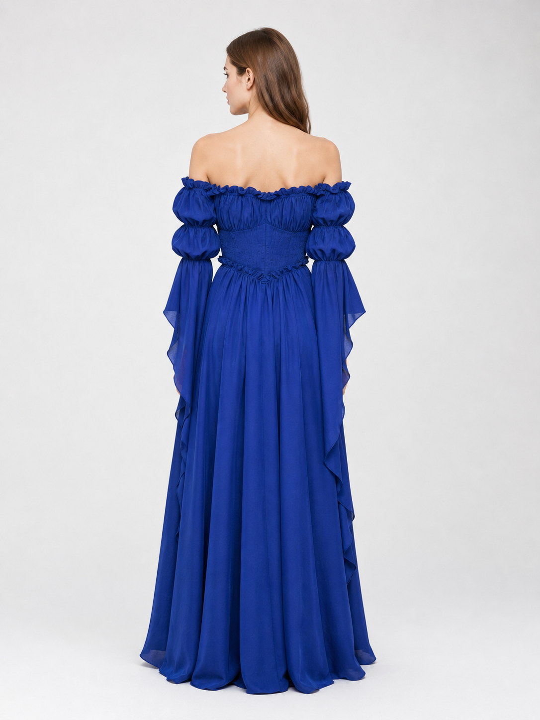 Vintage-Style Medieval Dress, Blue