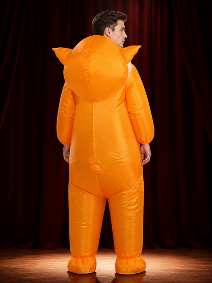 Inflatable Dog Costume, Funny Animal Halloween Jumpsuit back view