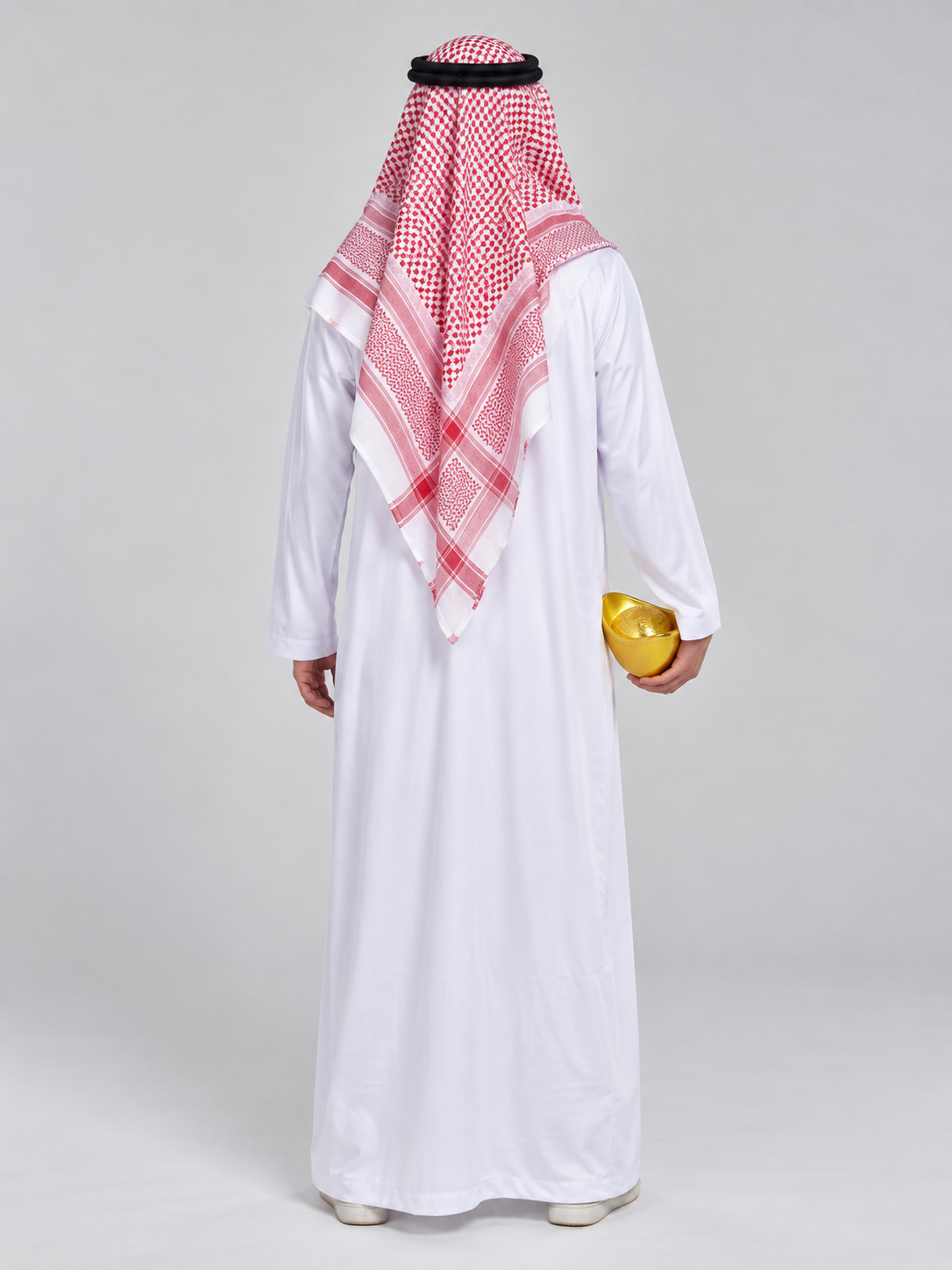 Eastern-Style Costume with Headscarf back view