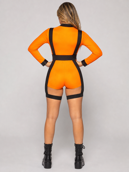 Astronaut Romper with Straps and Patches