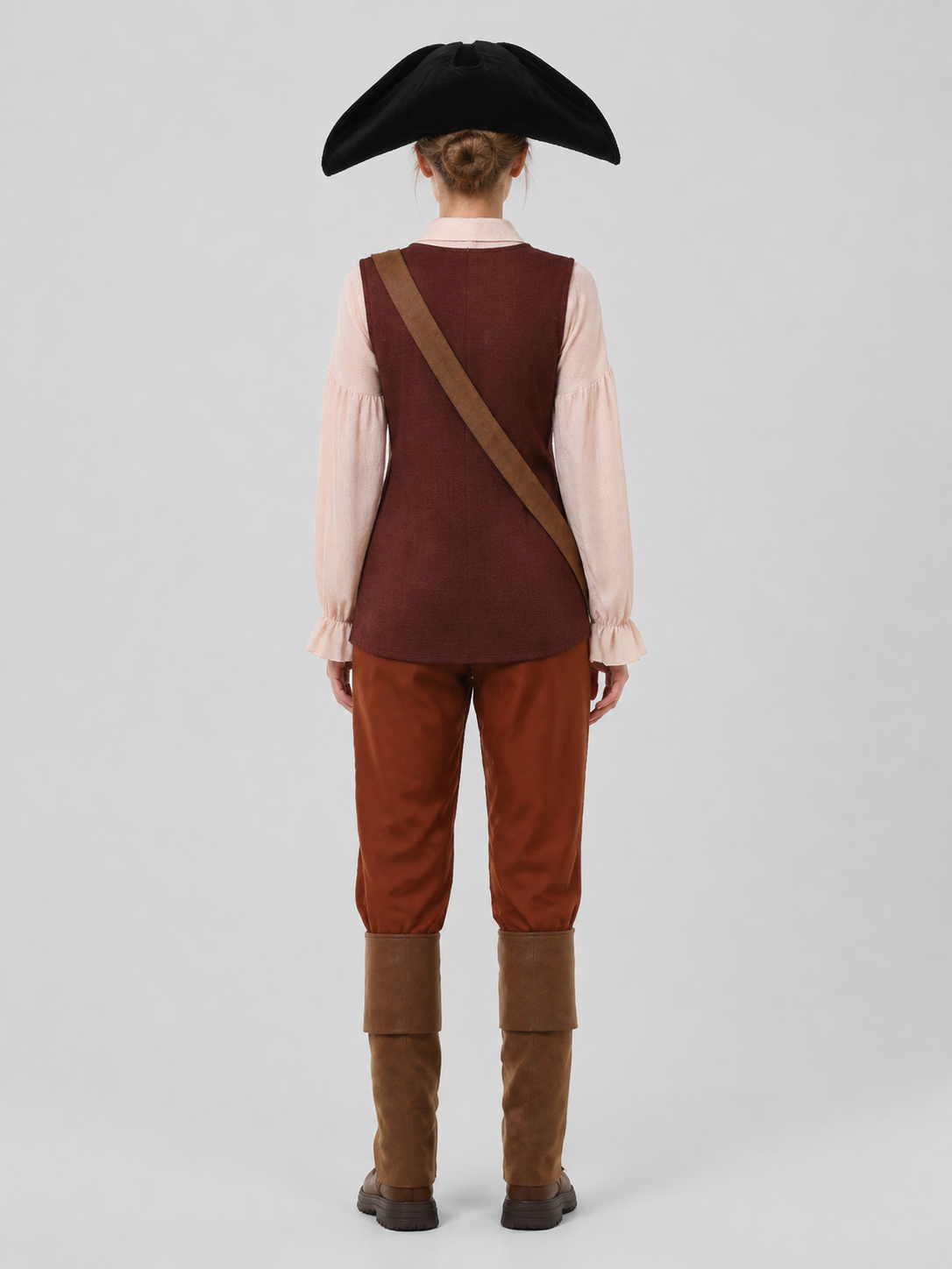 Pirate Costume with Vest and Hat, Sizes S-XXL