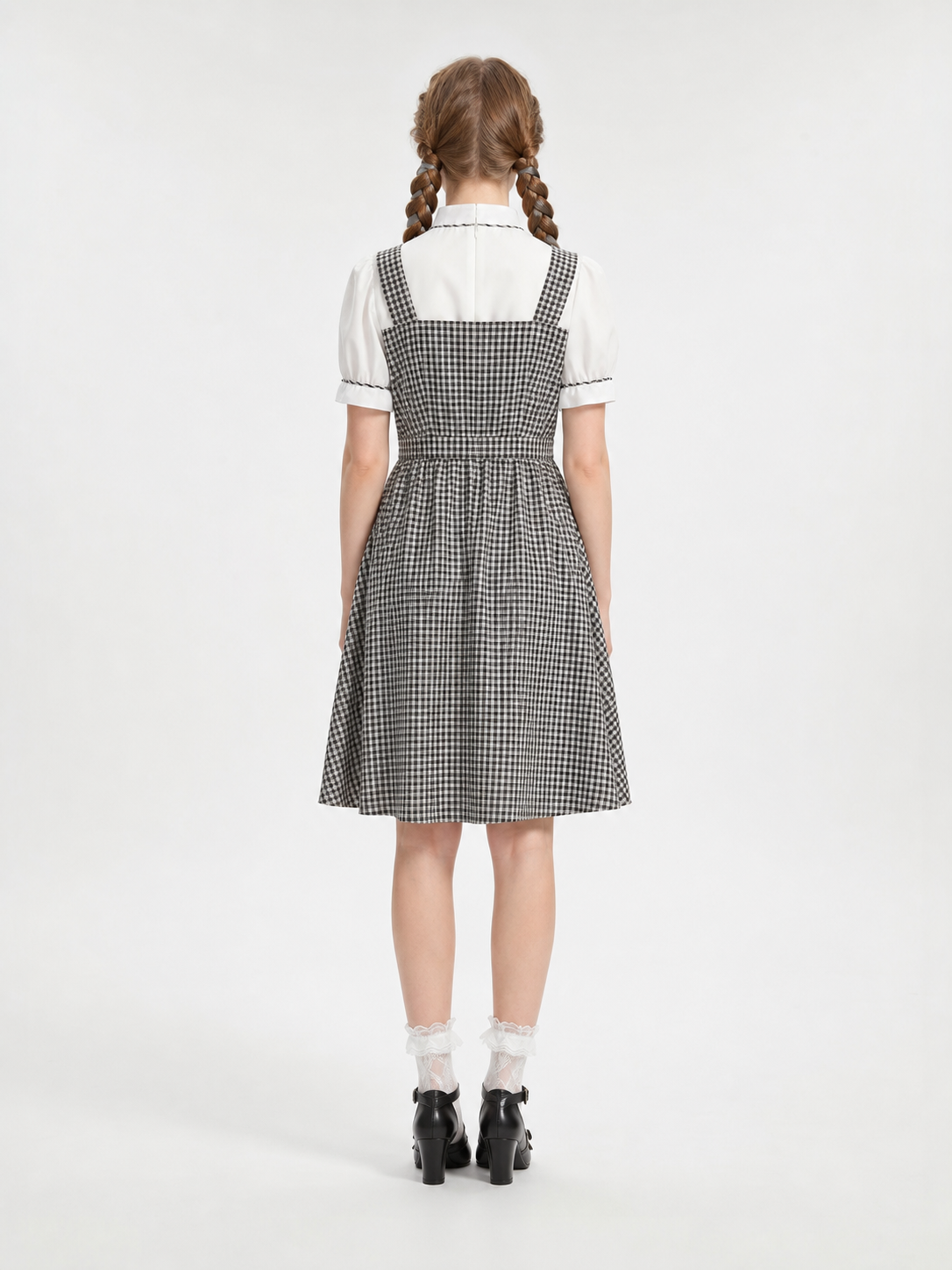 Dorothy Checkered Cosplay Dress with Apron