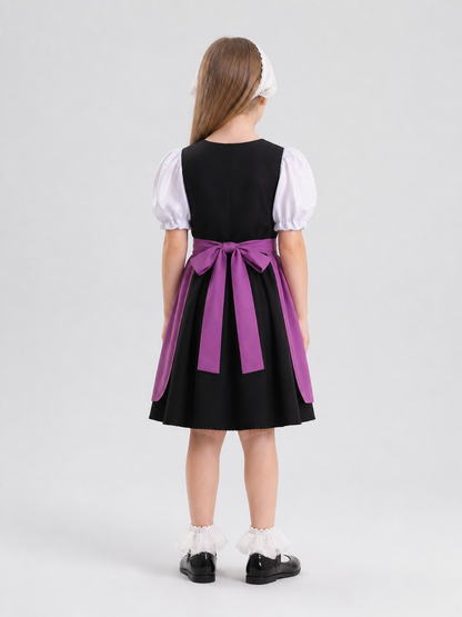 Children’s Traditional Dress with Apron and Full Skirt