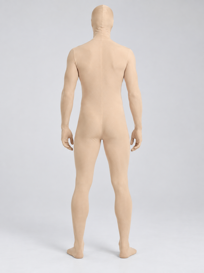 Fitted Full-Body Bodysuit in Nude