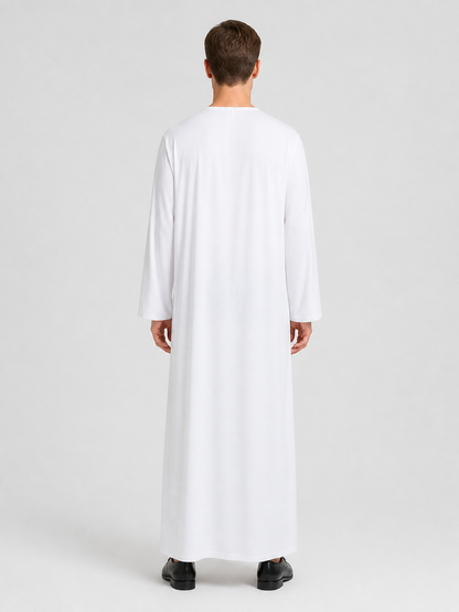 White Long Robe for Cosplay, Carnival, and Halloween back view