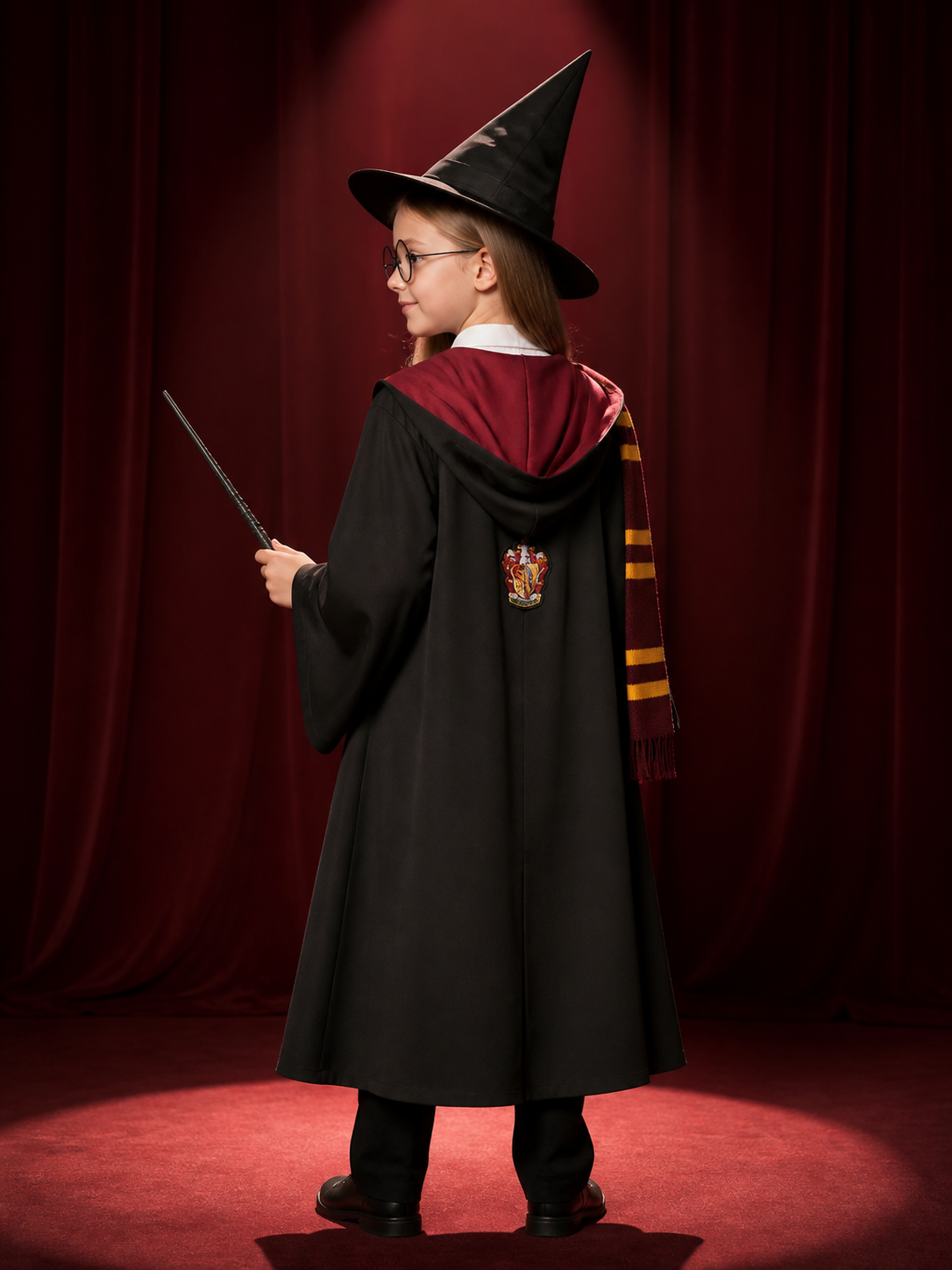 Harry Potter Gryffindor Robe Carnival Costume back view