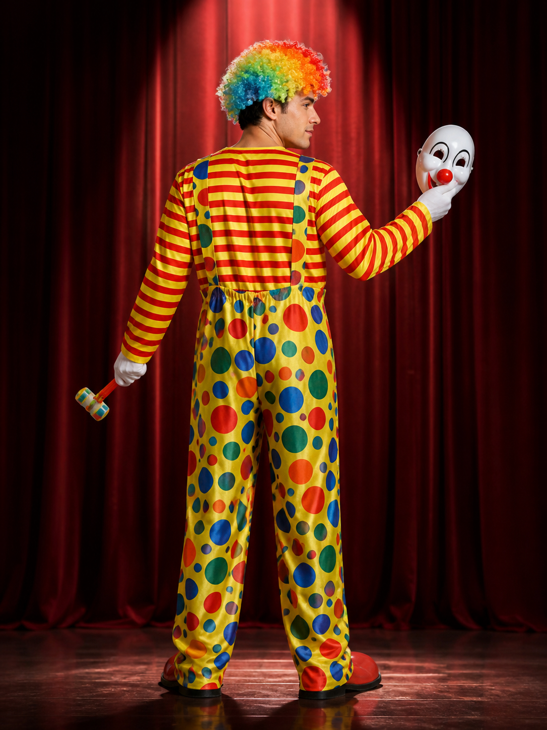 Clown Costume with Hoops and Accessories