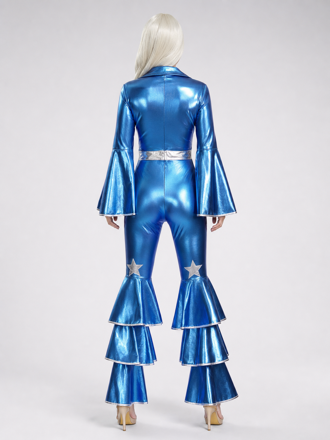 70s Disco Costume Jumpsuit with Belt