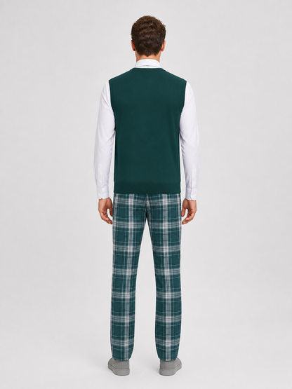 Zombie School Uniform: Vest, Shirt, Pants, Tie back view
