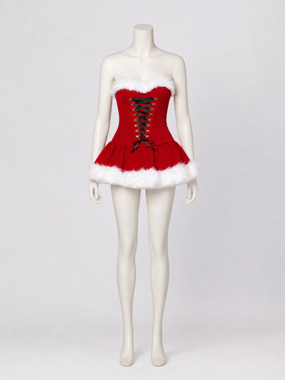 Christmas Character Costume with Lace-Up Detailing
