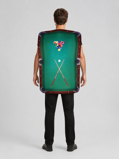 Pool Table Jumpsuit Costume for Cosplay back view
