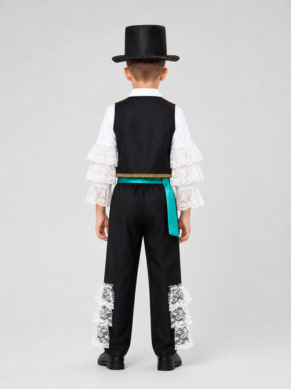 European-Style Retro Children’s Costume, 5 Pieces back view