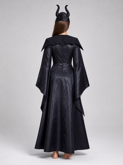Horned costume dress, gothic look