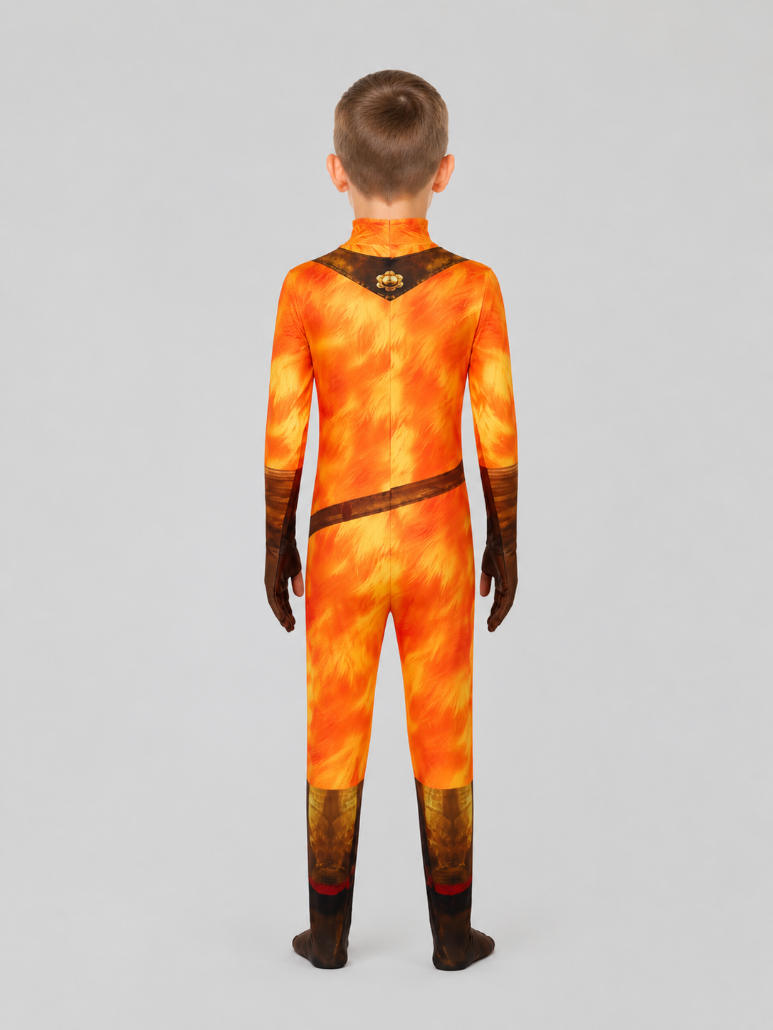 Puss in Boots Costume, One-Piece Jumpsuit back view