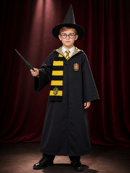 Harry Potter Hufflepuff Hooded Cloak for Cosplay