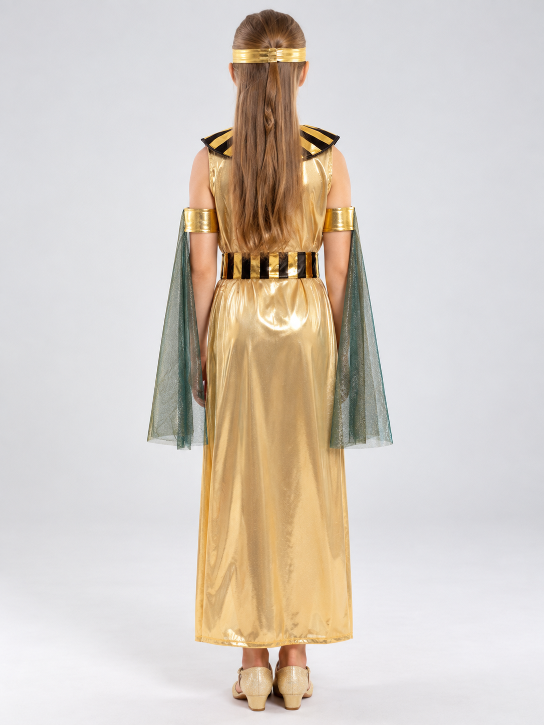 Queen Carnival Costume with Golden Dress