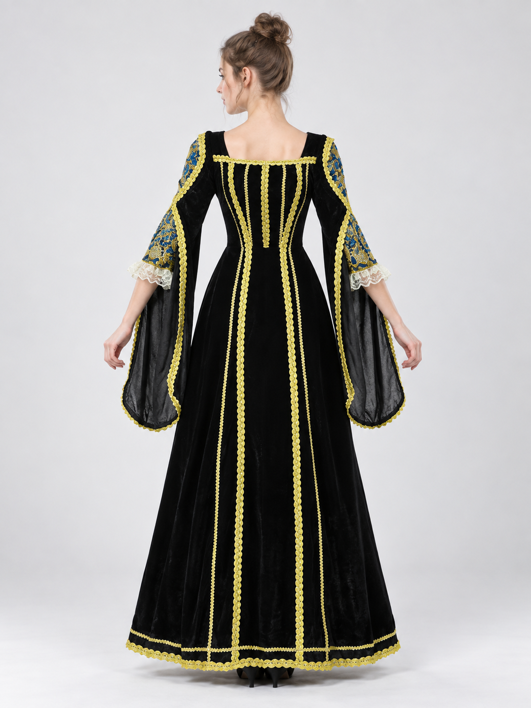 Medieval-Style Dress with Historical Styling