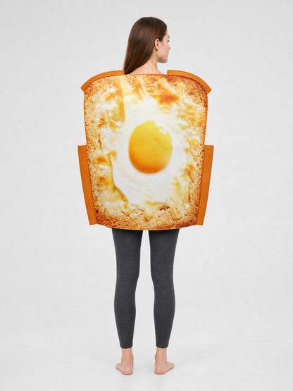 Toast and Fried Egg Costume for Halloween and Parties