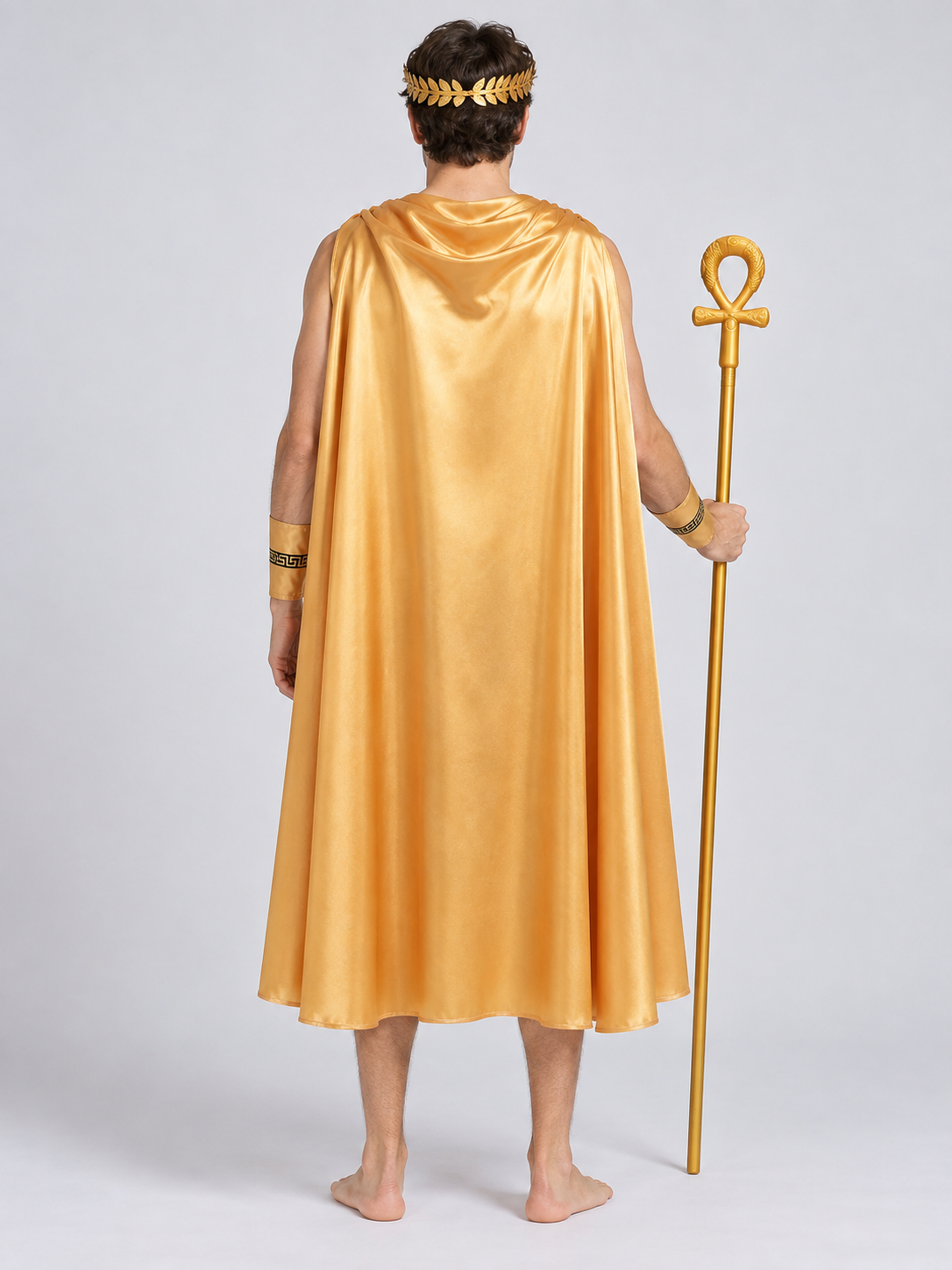 Greek God Costume: Tunic, Cape, Wreath, Scepter
