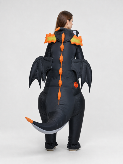Inflatable Dragon Figure for Halloween and Parties