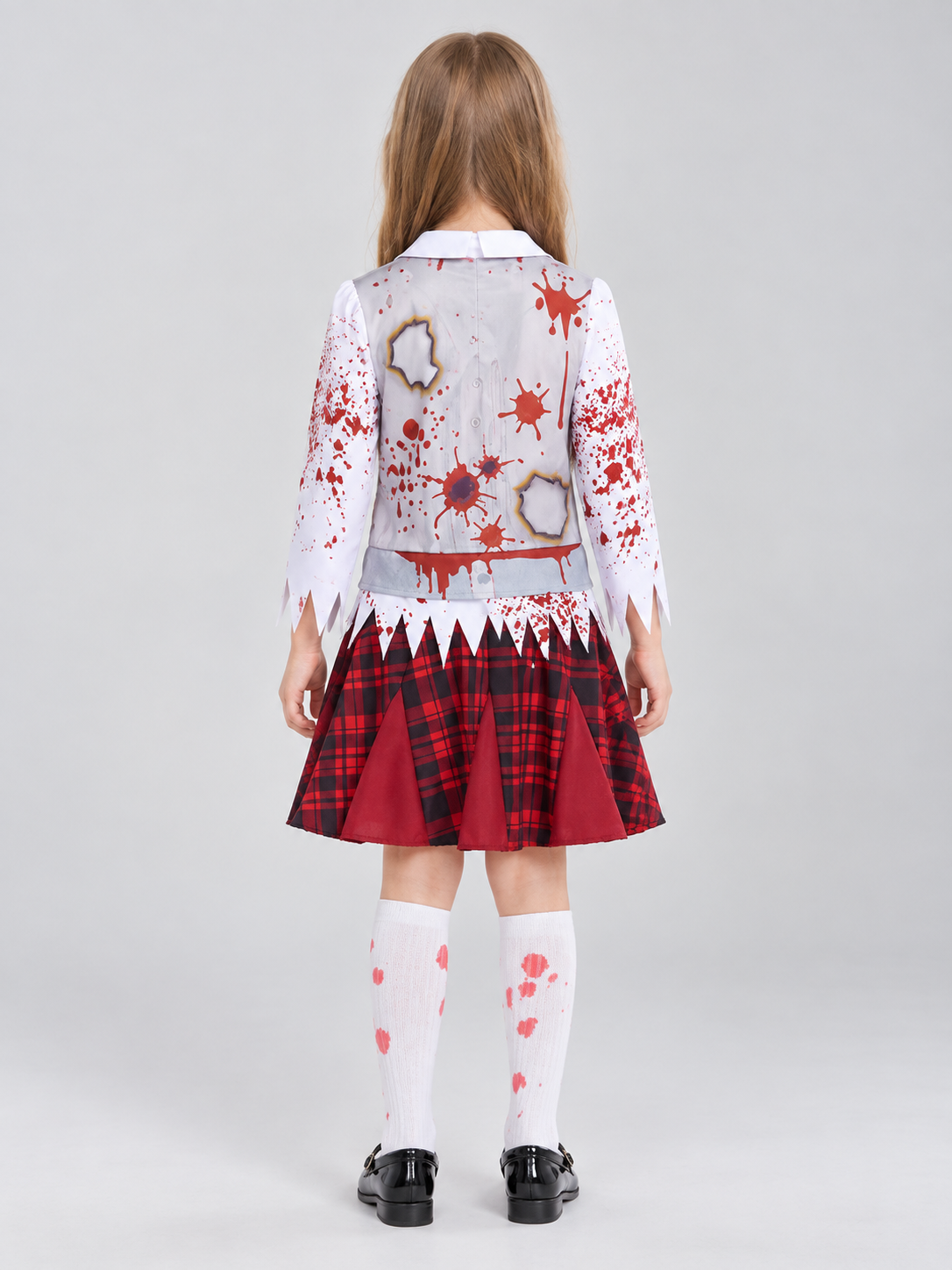 Carnival Dress with Red and Black Plaid Skirt