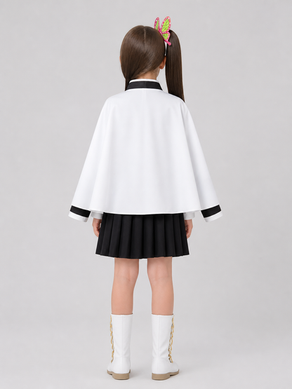 Demon Slayer Cosplay Costume with Wig back view