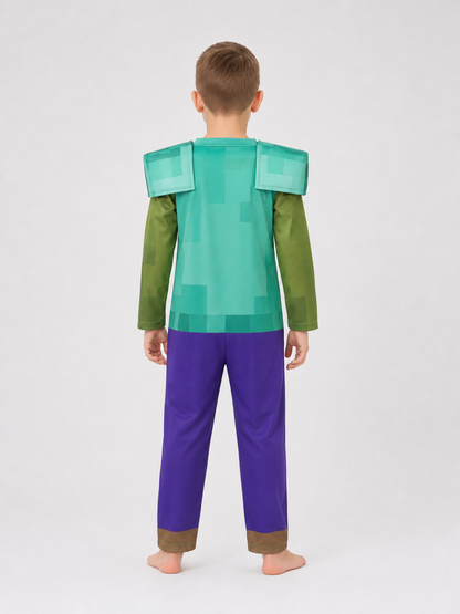 Minecraft Character Pixel Costume for Cosplay