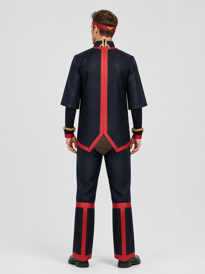 Avatar Cosplay Set with Red Trim back view