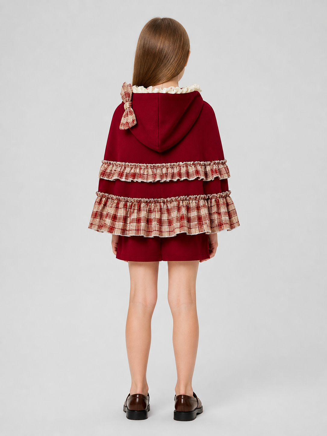 Red Riding Hood Hooded Carnival Dress back view