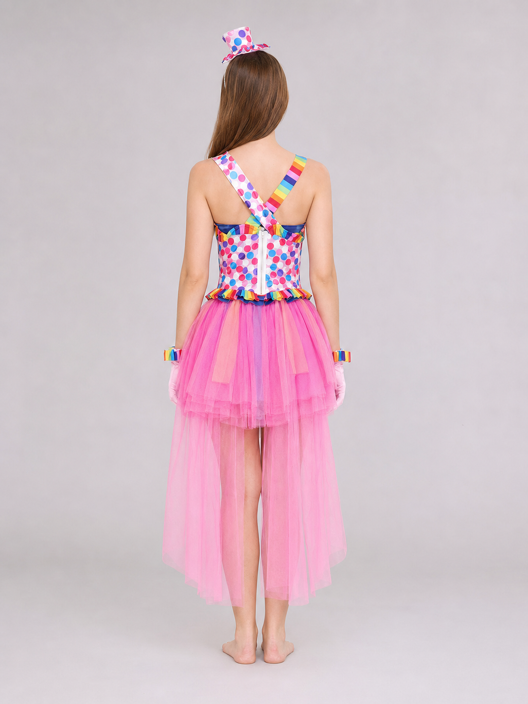 Clown Performance Costume: Dress with Accessories